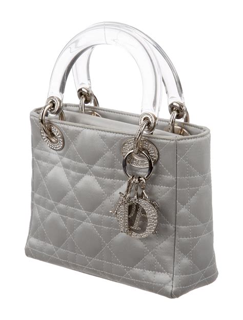 mini lady dior satin bag sratch